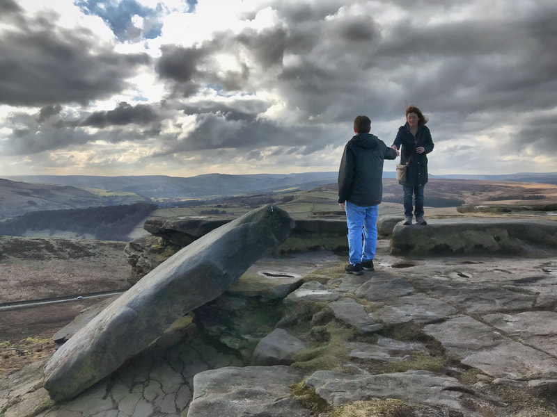 Amazing views from Stanage Edge in the Peak District