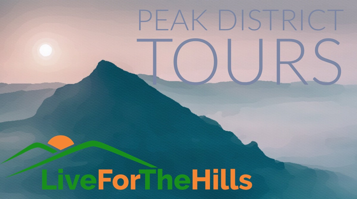 Live For The Hills logo and Chrome Hill at sunrise