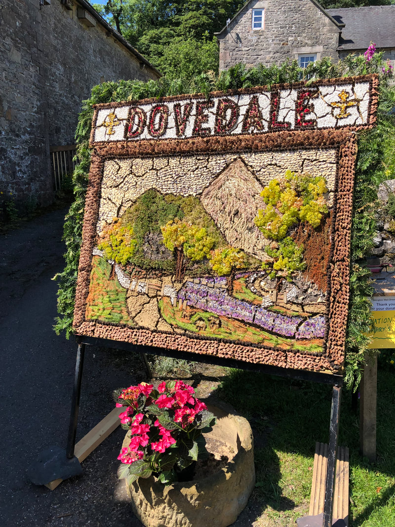 Traditional well dressing in the Peak District 