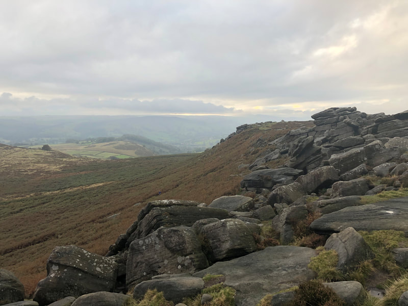 View across the Peak District from Higger Tor