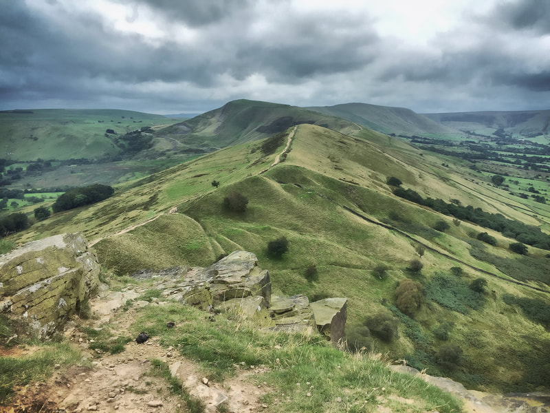 The Great Ridge, towards Mam Tor, from Back Tor
