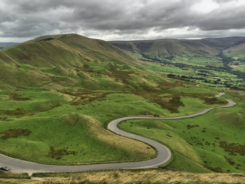 View of winding road from Mam Tor