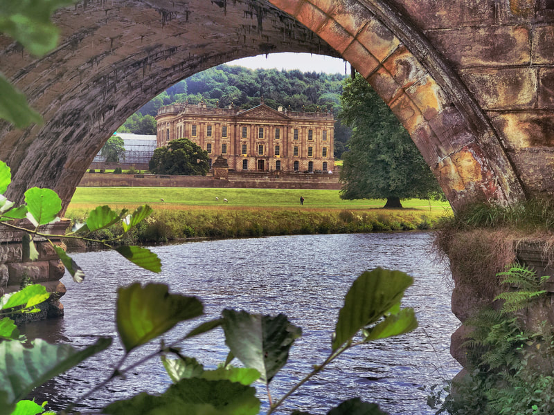 The river Derwent flowing past Chatsworth House