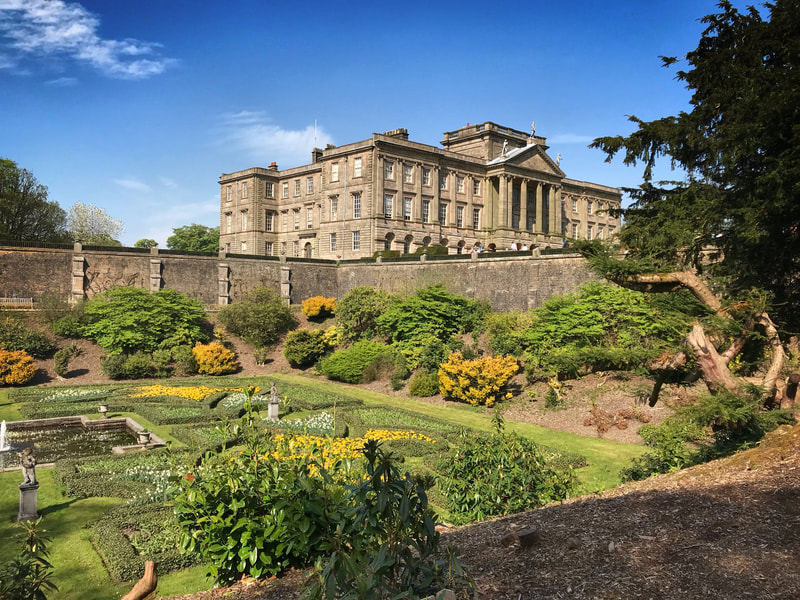 Italian garden at Lyme Hall, featured in Pride and Prejudice 