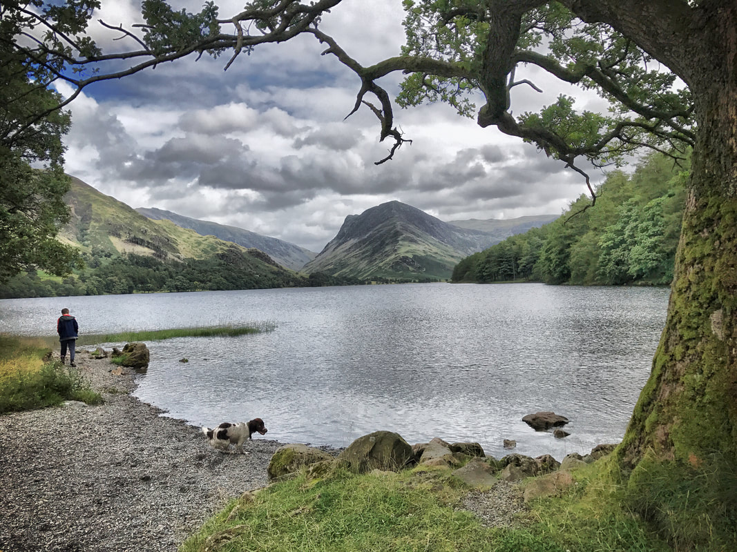 A peaceful view across Buttermere, towards Haystacks