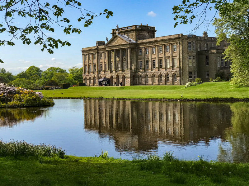 The lake view at Lyme Hall, where Mr Darcy swam in Pride and Prejudice