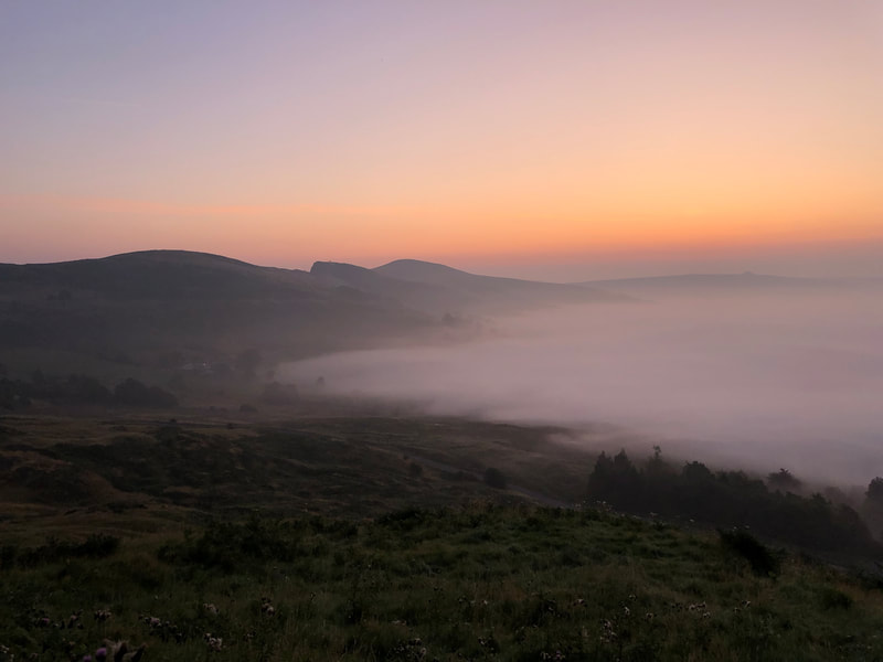 Inverted cloud at sunrise in Hope Valley, Peak District