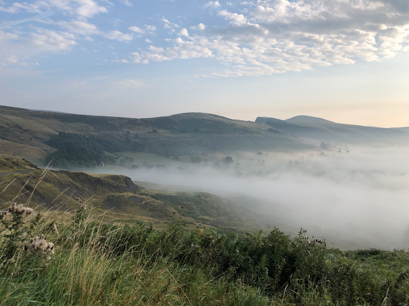 A misty morning in Hope Valley, Peak District