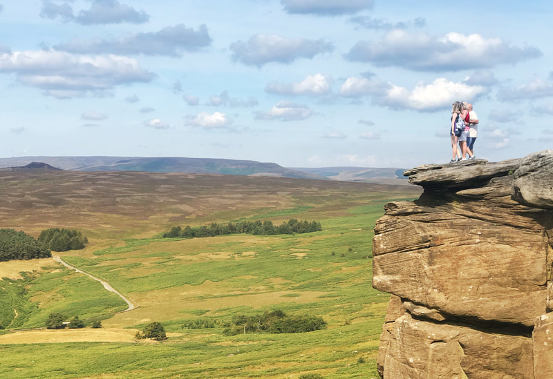 Recreating the scene from Pride and Prejudice at Stanage Edge