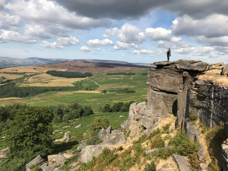 Standing where Keira Knightley stood at Stanage Edge on a Peak District Pride and Prejudice Tour